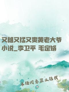又粗又猛又爽黄老大爷小说